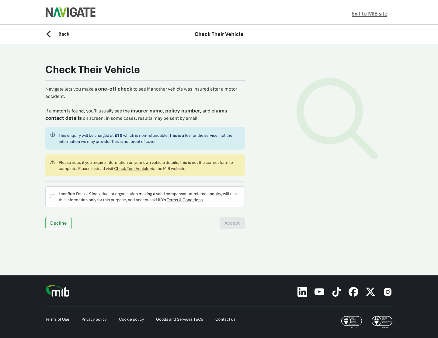 Check Their Vehicle on desktop
